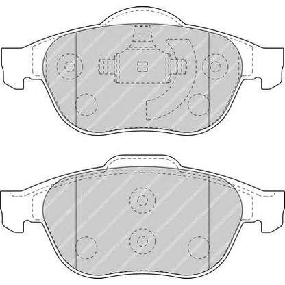 Фото Комплект тормозных колодок, дисковый тормоз FERODO FDB1441