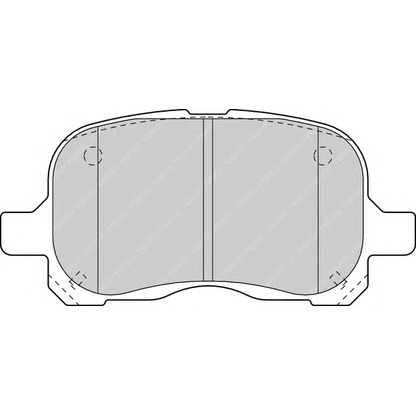 Фото Комплект тормозных колодок, дисковый тормоз FERODO FDB1458