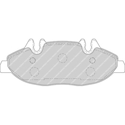 Photo Brake Pad Set, disc brake FERODO FDB1493