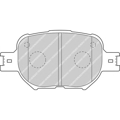 Фото Комплект тормозных колодок, дисковый тормоз FERODO FDB1528