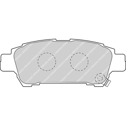 Фото Комплект тормозных колодок, дисковый тормоз FERODO FDB1530