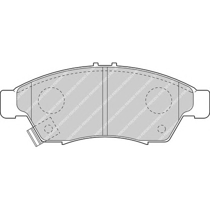 Фото Комплект тормозных колодок, дисковый тормоз FERODO FDB1533