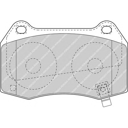 Photo Brake Pad Set, disc brake FERODO FDB1561