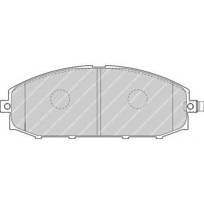 Фото Комплект тормозных колодок, дисковый тормоз FERODO FDB1577