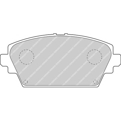 Photo Brake Pad Set, disc brake FERODO FDB1580