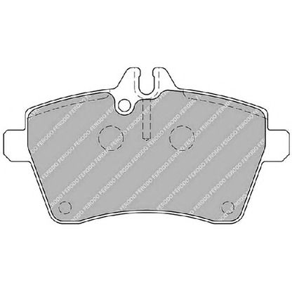 Фото Комплект тормозных колодок, дисковый тормоз FERODO FDB1593
