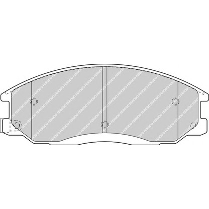 Фото Комплект тормозных колодок, дисковый тормоз FERODO FDB1605