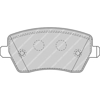 Zdjęcie Zestaw klocków hamulcowych, hamulce tarczowe FERODO FDB1617