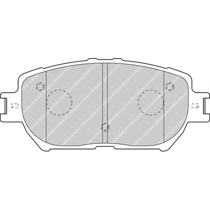 Foto Bremsbelagsatz, Scheibenbremse FERODO FDB1620