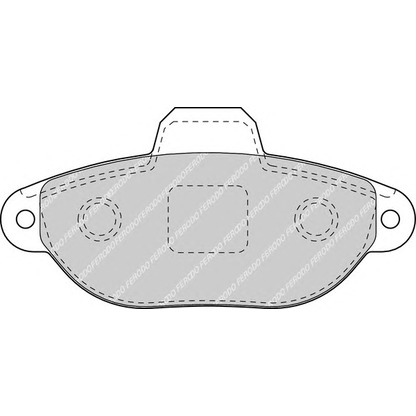 Photo Brake Pad Set, disc brake FERODO FDB1630