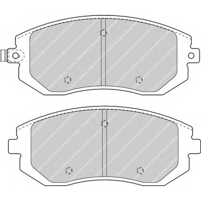 Foto Bremsbelagsatz, Scheibenbremse FERODO FDB1639