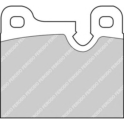 Фото Комплект тормозных колодок, дисковый тормоз FERODO FDB164