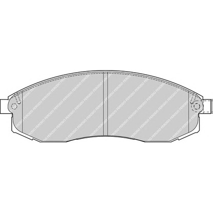 Фото Комплект тормозных колодок, дисковый тормоз FERODO FDB1646