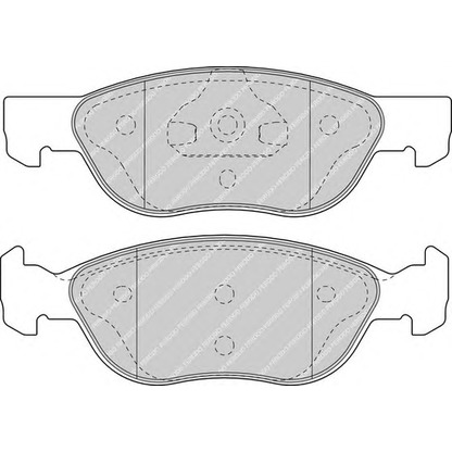 Zdjęcie Zestaw klocków hamulcowych, hamulce tarczowe FERODO FDB1651