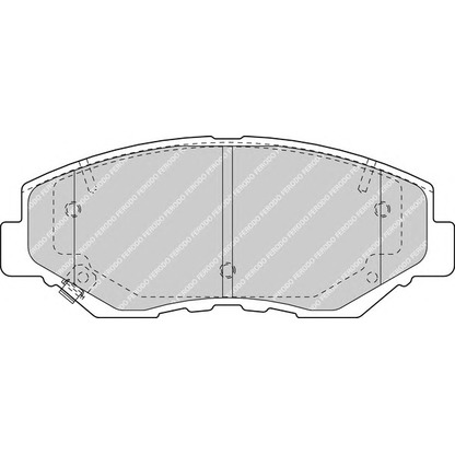 Photo Brake Pad Set, disc brake FERODO FDB1658