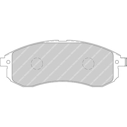 Photo Brake Pad Set, disc brake FERODO FDB1702