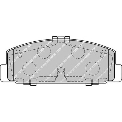 Фото Комплект тормозных колодок, дисковый тормоз FERODO FDB1721