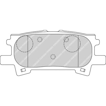 Фото Комплект тормозных колодок, дисковый тормоз FERODO FDB1731
