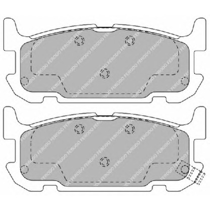 Foto Bremsbelagsatz, Scheibenbremse FERODO FDB1755