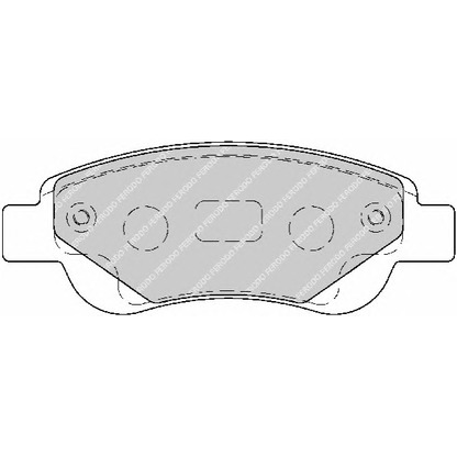 Фото Комплект тормозных колодок, дисковый тормоз FERODO FDB1790