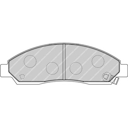 Zdjęcie Zestaw klocków hamulcowych, hamulce tarczowe FERODO FDB1816