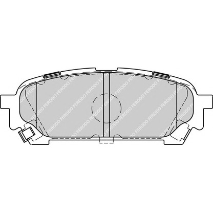 Zdjęcie Zestaw klocków hamulcowych, hamulce tarczowe FERODO FDB1861