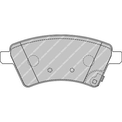 Фото Комплект тормозных колодок, дисковый тормоз FERODO FDB1875