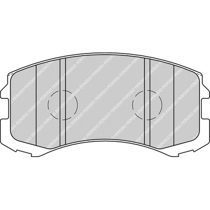 Photo Brake Pad Set, disc brake FERODO FDB1886