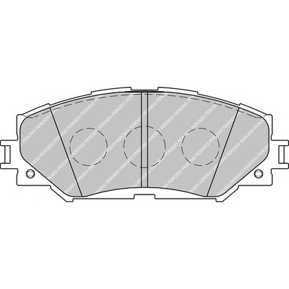 Фото Комплект тормозных колодок, дисковый тормоз FERODO FDB1891