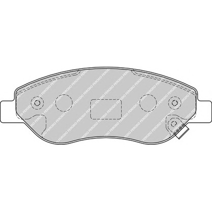 Фото Комплект тормозных колодок, дисковый тормоз FERODO FDB1921
