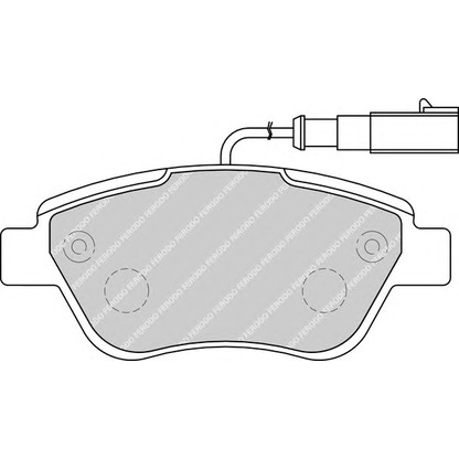 Фото Комплект тормозных колодок, дисковый тормоз FERODO FDB1946