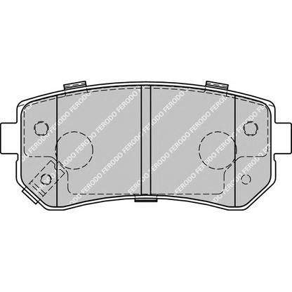 Фото Комплект тормозных колодок, дисковый тормоз FERODO FDB1956