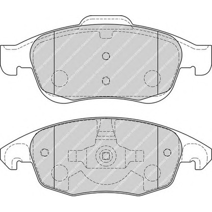 Фото Комплект тормозных колодок, дисковый тормоз FERODO FDB1971