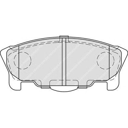 Photo Brake Pad Set, disc brake FERODO FDB1987