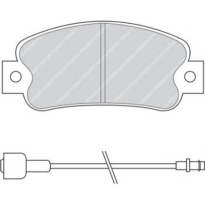 Фото Комплект тормозных колодок, дисковый тормоз FERODO FDB235