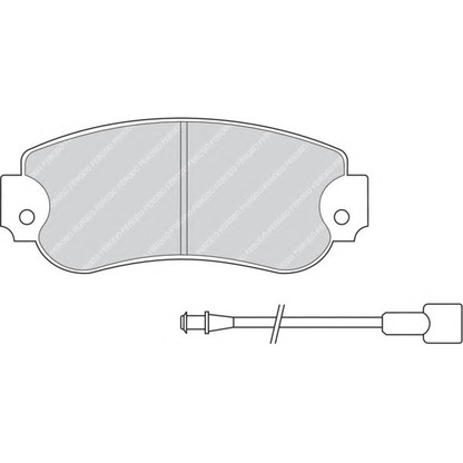 Photo Brake Pad Set, disc brake FERODO FDB257