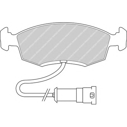 Photo Brake Pad Set, disc brake FERODO FDB276