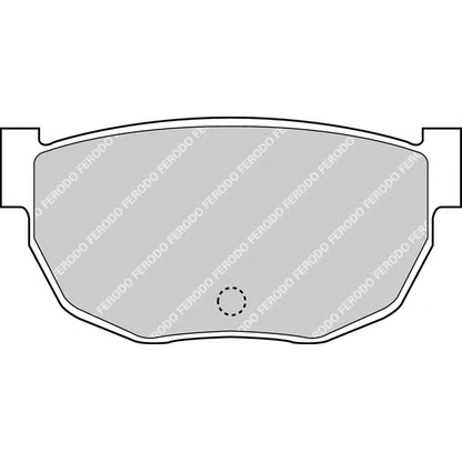 Фото Комплект тормозных колодок, дисковый тормоз FERODO FDB284