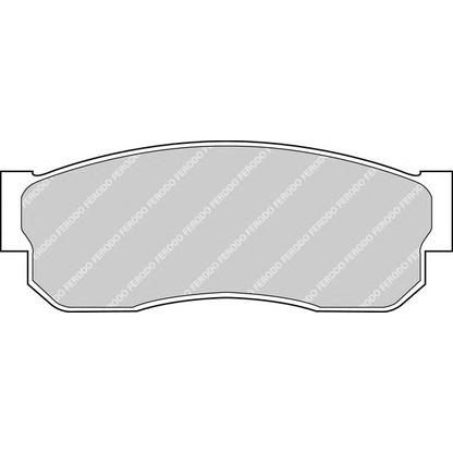 Фото Комплект тормозных колодок, дисковый тормоз FERODO FDB293