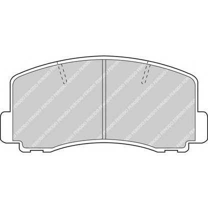 Фото Комплект тормозных колодок, дисковый тормоз FERODO FDB319
