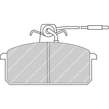 Photo Brake Pad Set, disc brake FERODO FDB364