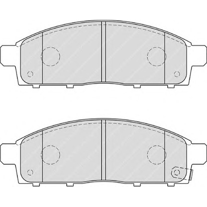 Photo Brake Pad Set, disc brake FERODO FDB4023