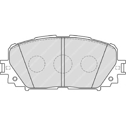 Фото Комплект тормозных колодок, дисковый тормоз FERODO FDB4081