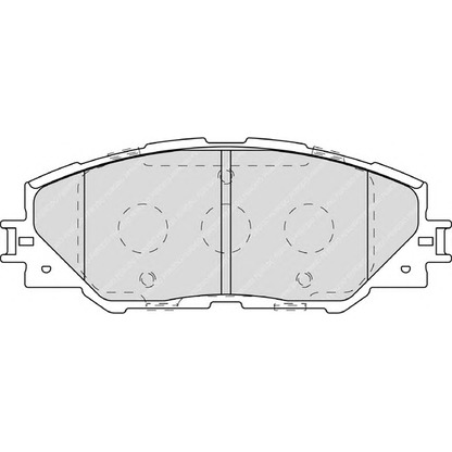 Фото Комплект тормозных колодок, дисковый тормоз FERODO FDB4136