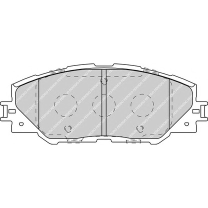 Фото Комплект тормозных колодок, дисковый тормоз FERODO FDB4136