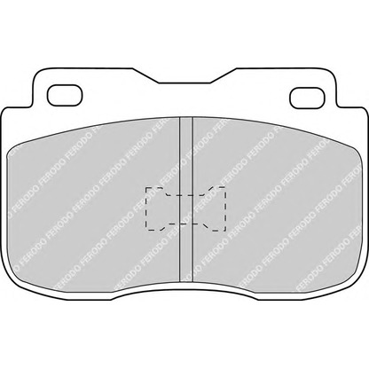 Фото Комплект тормозных колодок, дисковый тормоз FERODO FDB420