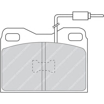 Photo Kit de plaquettes de frein, frein à disque FERODO FDB423