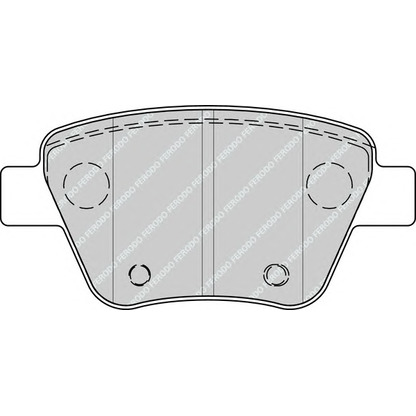 Zdjęcie Zestaw klocków hamulcowych, hamulce tarczowe FERODO FDB4316