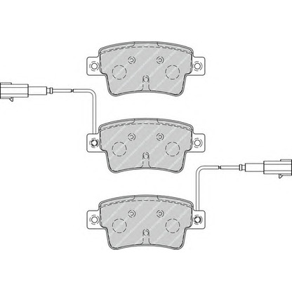 Photo Brake Pad Set, disc brake FERODO FDB4325