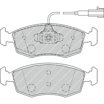 Photo Brake Pad Set, disc brake FERODO FDB4353